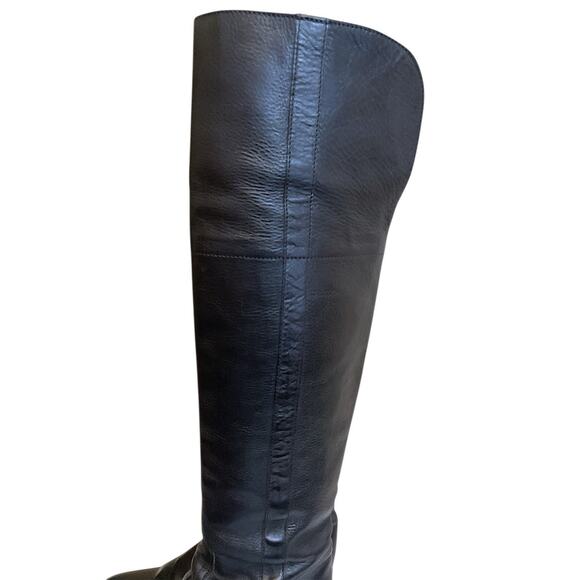 RALPH LAUREN COLLECTION Purple Label Black Leather Over the Knee Boots 6.5 Italy - Picture 11 of 16